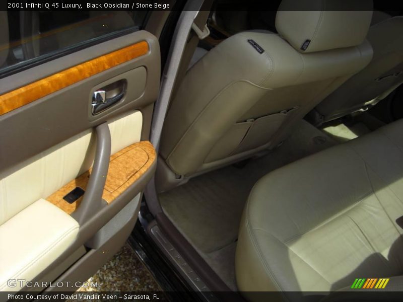 Black Obsidian / Stone Beige 2001 Infiniti Q 45 Luxury