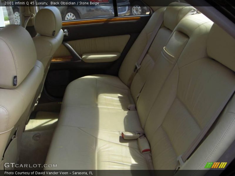Black Obsidian / Stone Beige 2001 Infiniti Q 45 Luxury