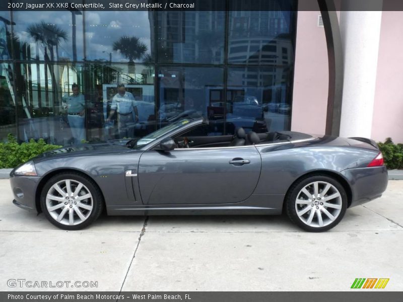 Slate Grey Metallic / Charcoal 2007 Jaguar XK XK8 Convertible