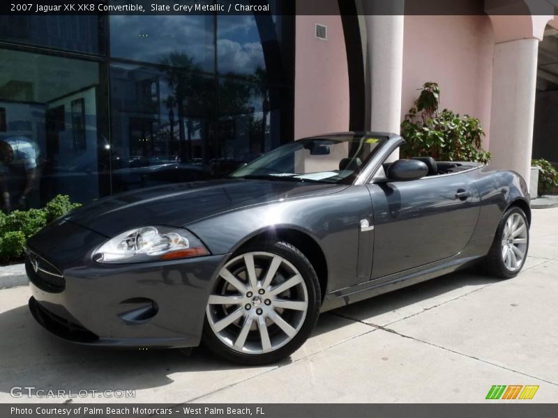 Slate Grey Metallic / Charcoal 2007 Jaguar XK XK8 Convertible