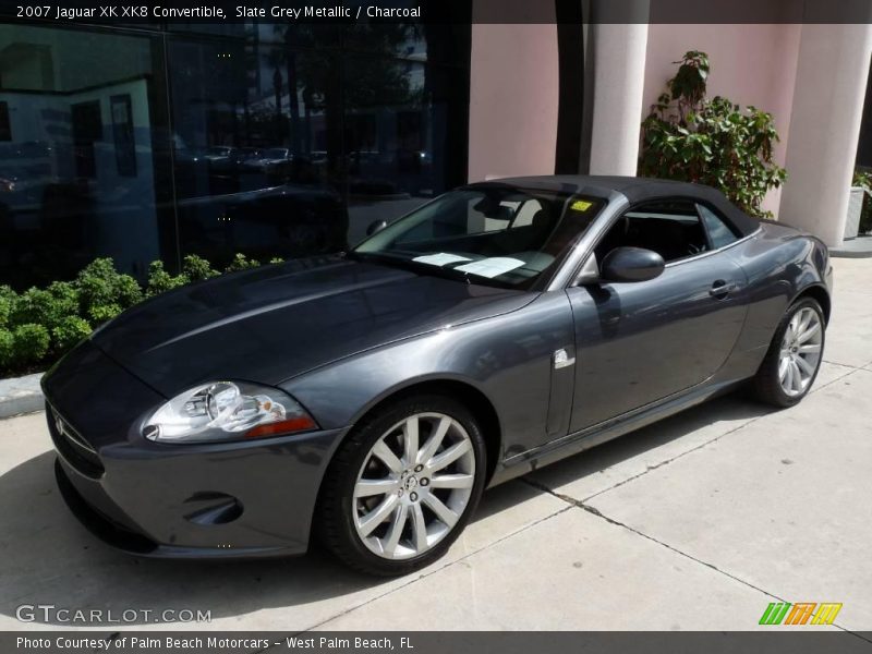 Slate Grey Metallic / Charcoal 2007 Jaguar XK XK8 Convertible