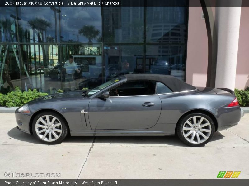 Slate Grey Metallic / Charcoal 2007 Jaguar XK XK8 Convertible