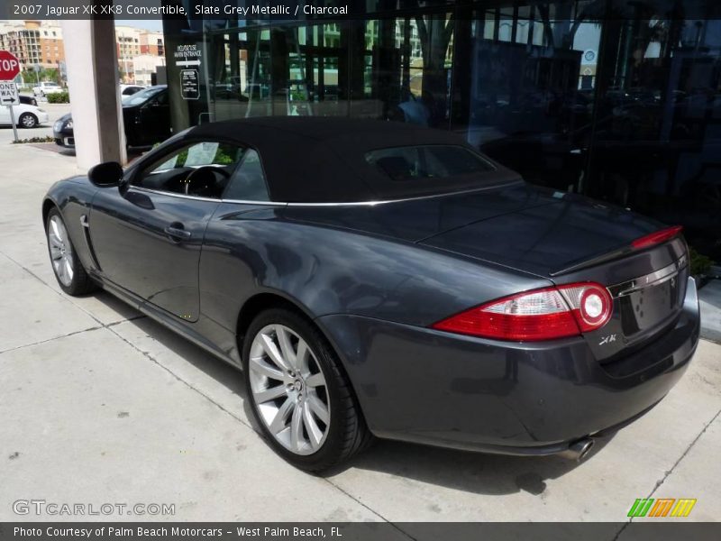 Slate Grey Metallic / Charcoal 2007 Jaguar XK XK8 Convertible