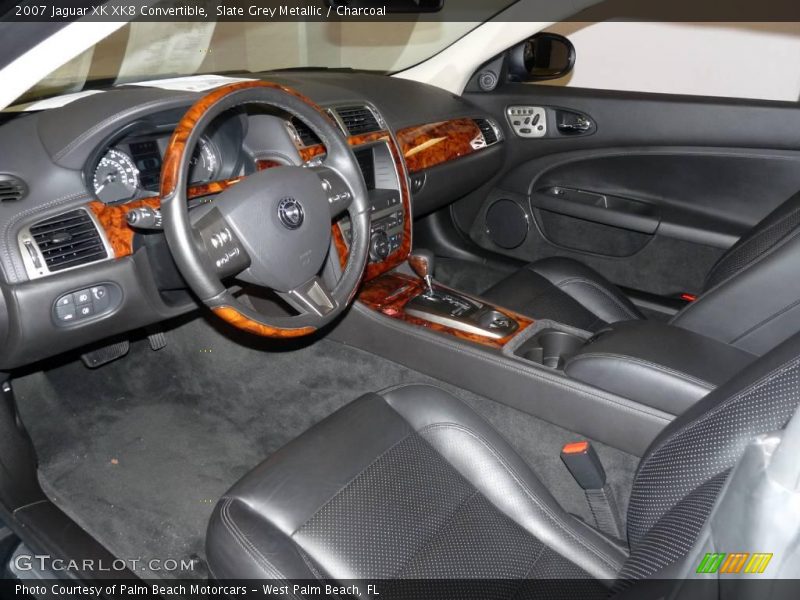 Slate Grey Metallic / Charcoal 2007 Jaguar XK XK8 Convertible