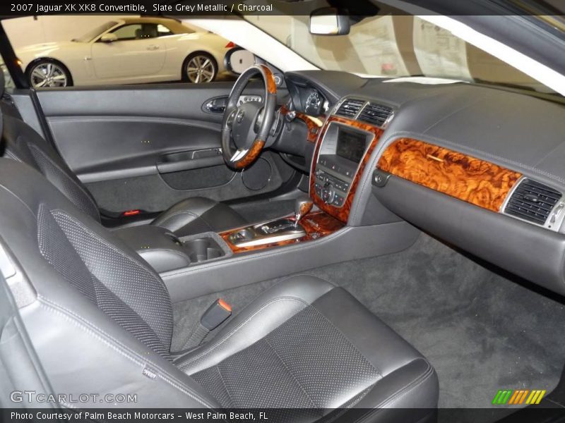 Slate Grey Metallic / Charcoal 2007 Jaguar XK XK8 Convertible