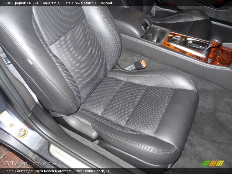 Slate Grey Metallic / Charcoal 2007 Jaguar XK XK8 Convertible