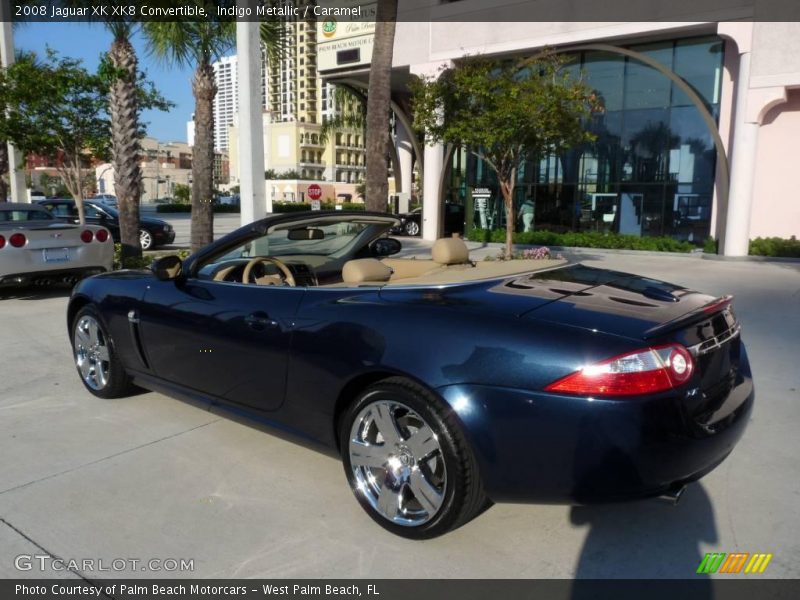 Indigo Metallic / Caramel 2008 Jaguar XK XK8 Convertible