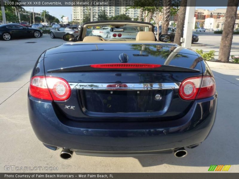 Indigo Metallic / Caramel 2008 Jaguar XK XK8 Convertible