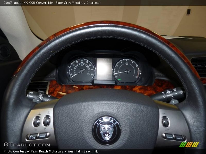 Slate Grey Metallic / Charcoal 2007 Jaguar XK XK8 Convertible