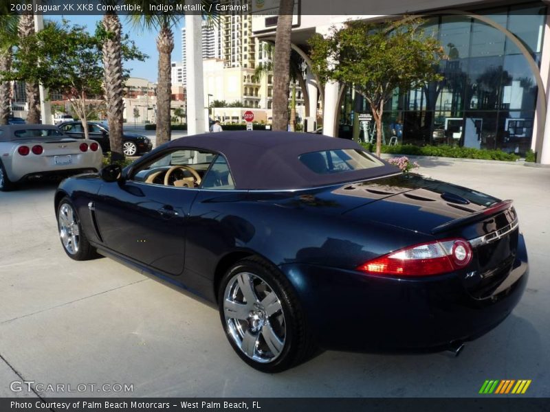 Indigo Metallic / Caramel 2008 Jaguar XK XK8 Convertible