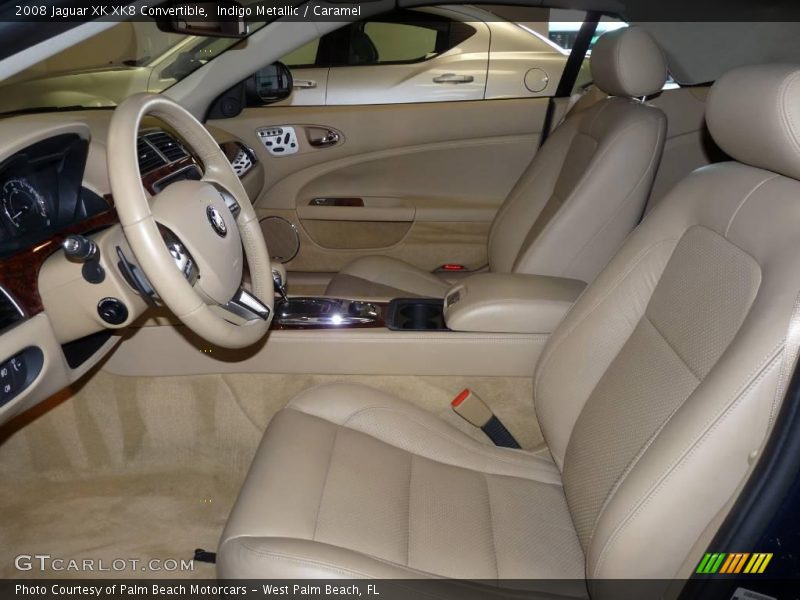 Indigo Metallic / Caramel 2008 Jaguar XK XK8 Convertible