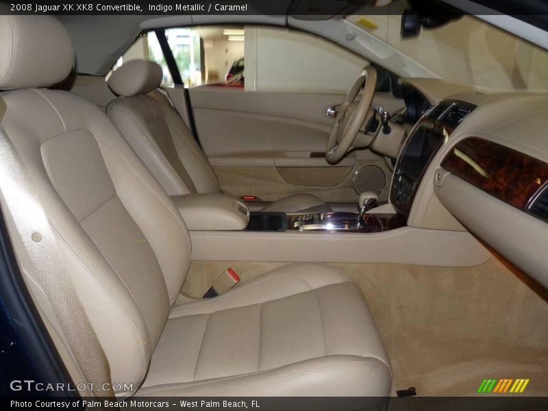 Indigo Metallic / Caramel 2008 Jaguar XK XK8 Convertible
