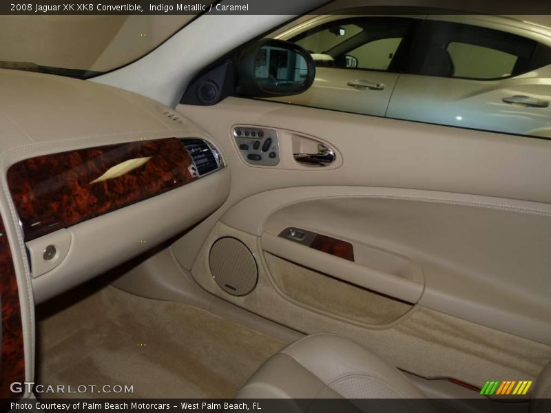 Indigo Metallic / Caramel 2008 Jaguar XK XK8 Convertible