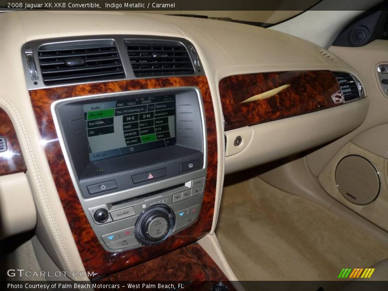 Indigo Metallic / Caramel 2008 Jaguar XK XK8 Convertible