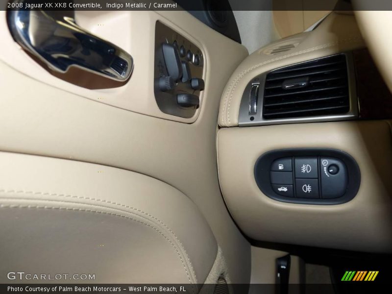 Indigo Metallic / Caramel 2008 Jaguar XK XK8 Convertible