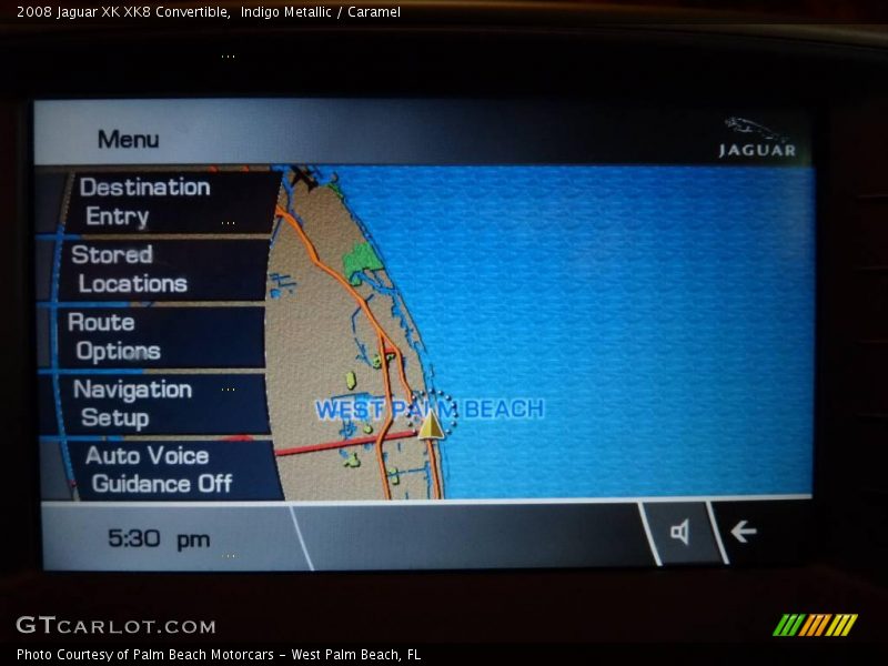 Indigo Metallic / Caramel 2008 Jaguar XK XK8 Convertible