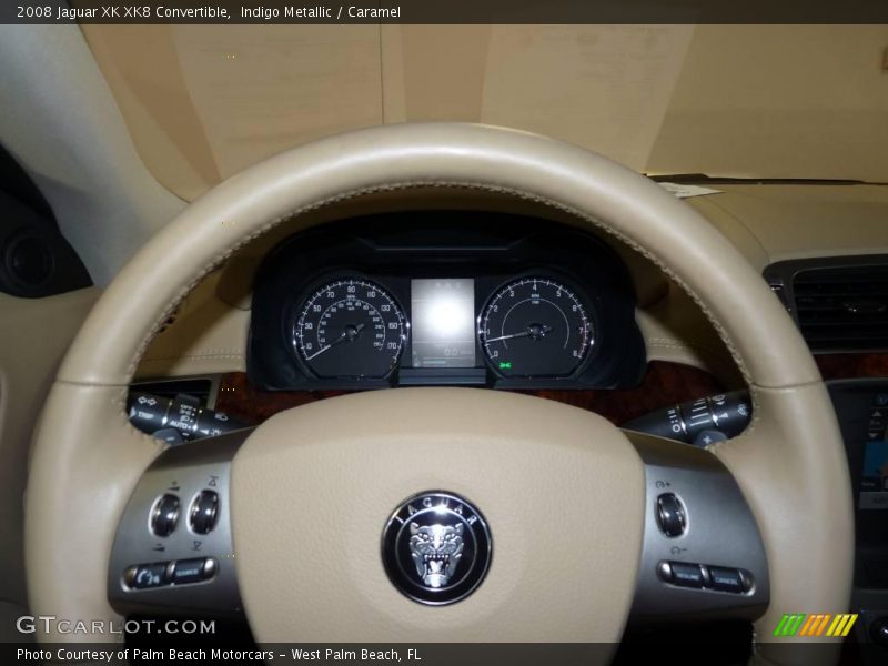 Indigo Metallic / Caramel 2008 Jaguar XK XK8 Convertible