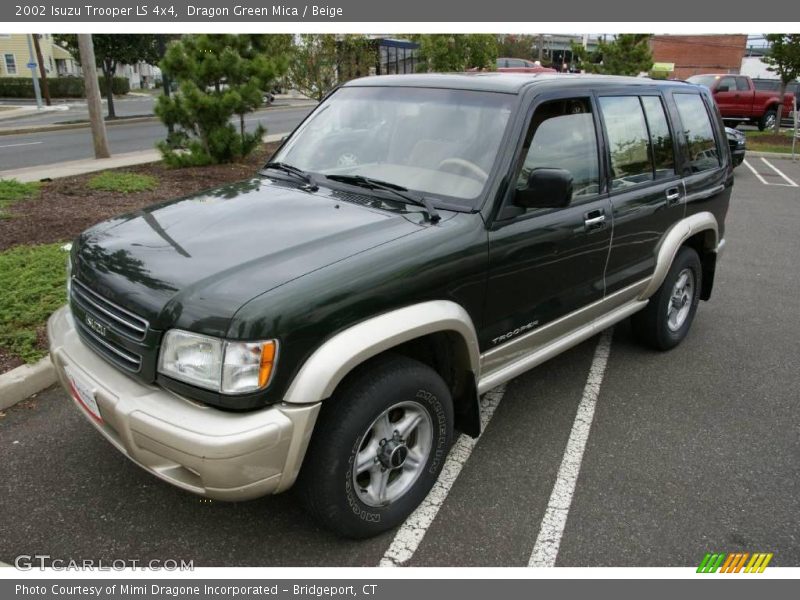 Dragon Green Mica / Beige 2002 Isuzu Trooper LS 4x4