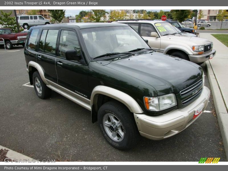 Dragon Green Mica / Beige 2002 Isuzu Trooper LS 4x4