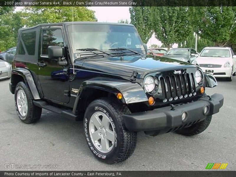 Black / Dark Slate Gray/Medium Slate Gray 2007 Jeep Wrangler Sahara 4x4