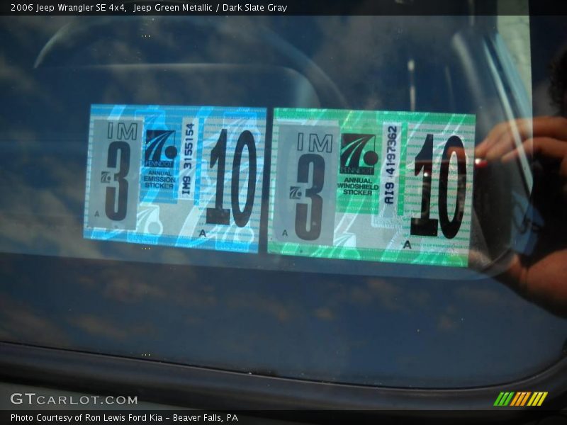 Jeep Green Metallic / Dark Slate Gray 2006 Jeep Wrangler SE 4x4
