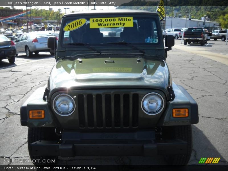 Jeep Green Metallic / Dark Slate Gray 2006 Jeep Wrangler SE 4x4
