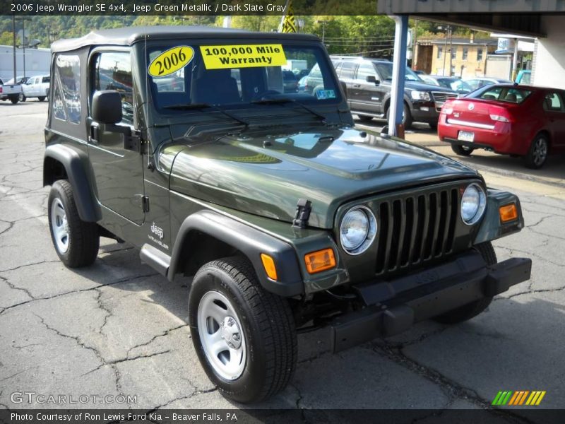 Jeep Green Metallic / Dark Slate Gray 2006 Jeep Wrangler SE 4x4