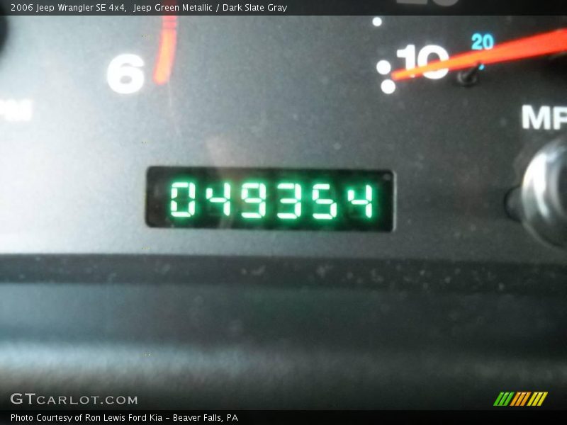 Jeep Green Metallic / Dark Slate Gray 2006 Jeep Wrangler SE 4x4