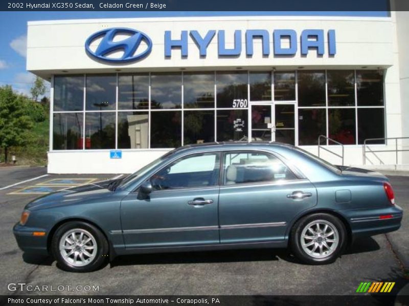 Celadon Green / Beige 2002 Hyundai XG350 Sedan
