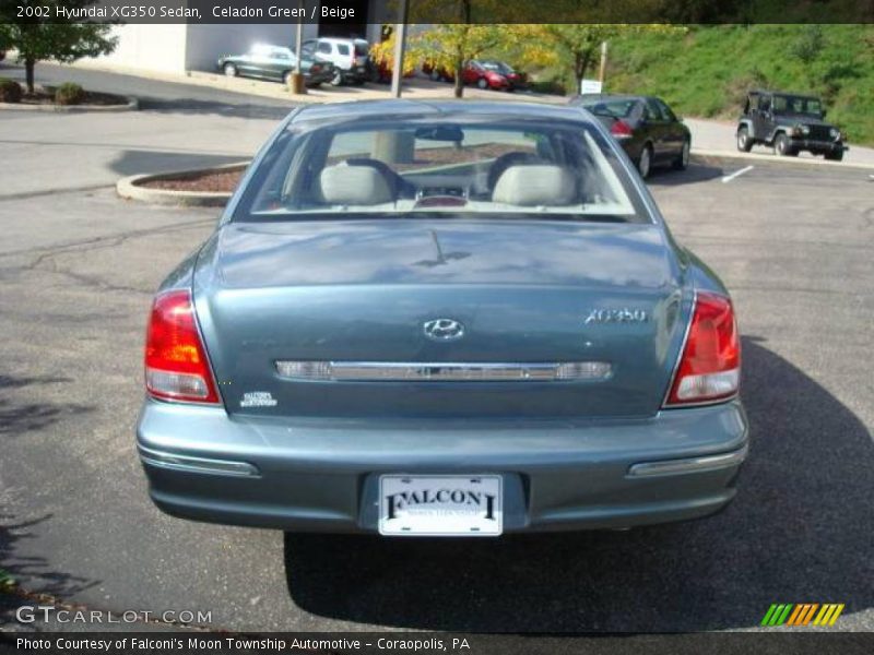 Celadon Green / Beige 2002 Hyundai XG350 Sedan