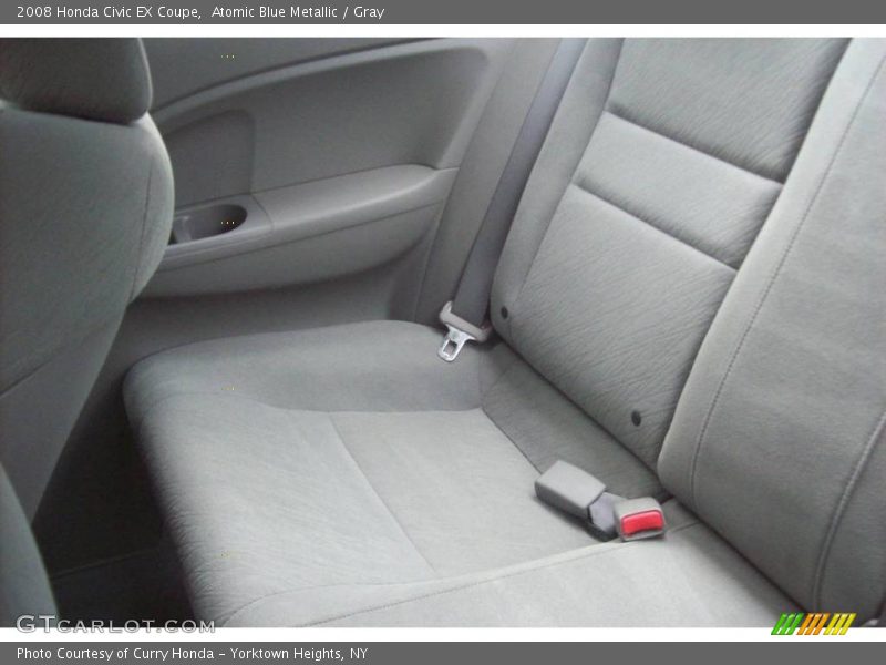 Atomic Blue Metallic / Gray 2008 Honda Civic EX Coupe