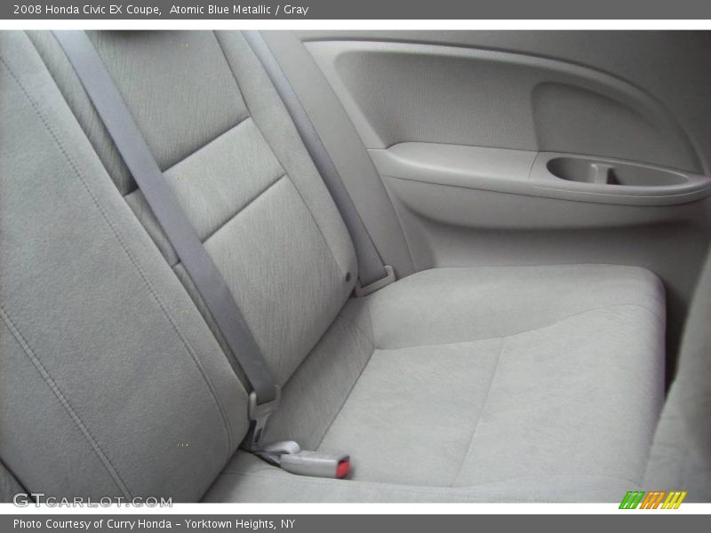 Atomic Blue Metallic / Gray 2008 Honda Civic EX Coupe