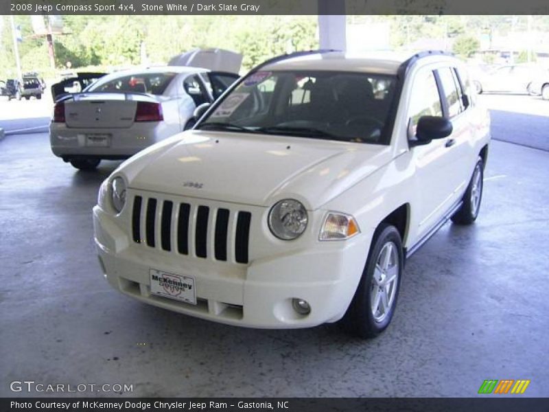 Stone White / Dark Slate Gray 2008 Jeep Compass Sport 4x4