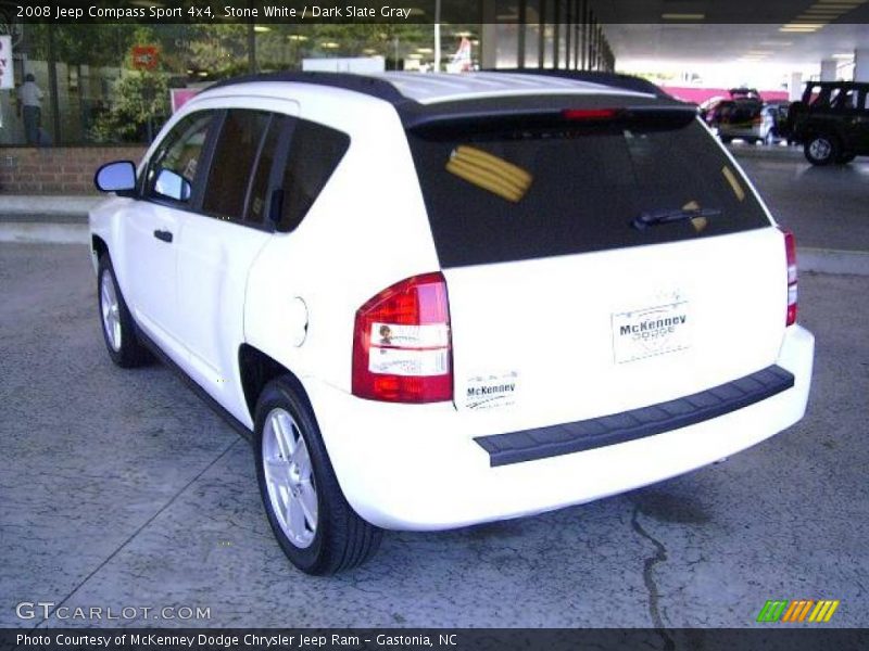 Stone White / Dark Slate Gray 2008 Jeep Compass Sport 4x4