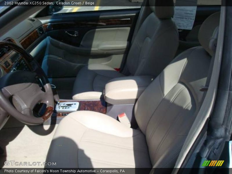 Celadon Green / Beige 2002 Hyundai XG350 Sedan