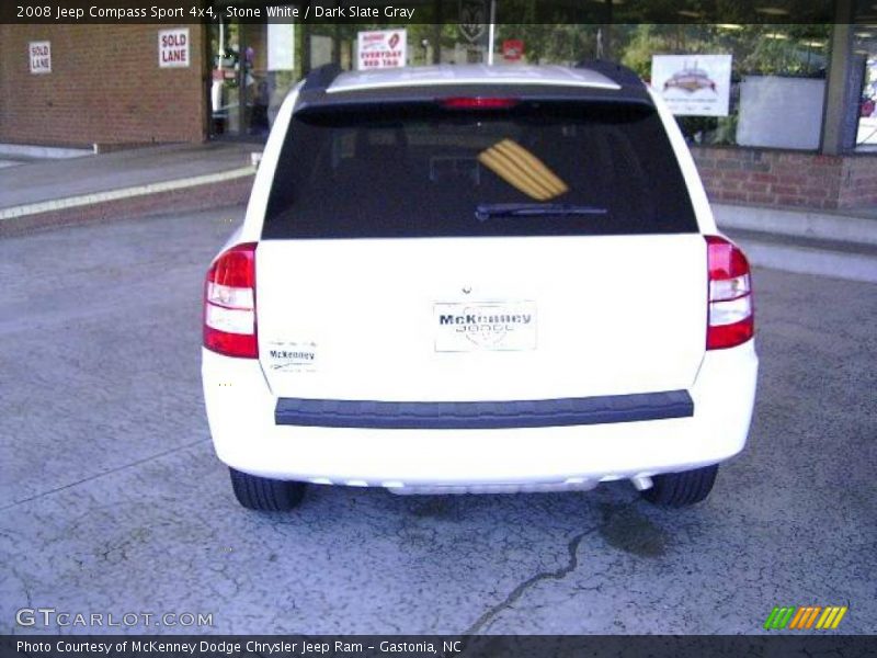 Stone White / Dark Slate Gray 2008 Jeep Compass Sport 4x4