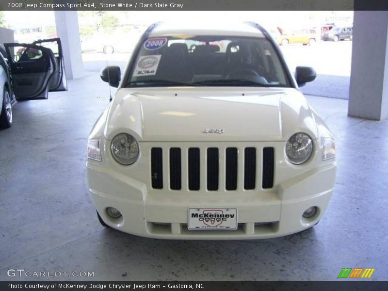 Stone White / Dark Slate Gray 2008 Jeep Compass Sport 4x4