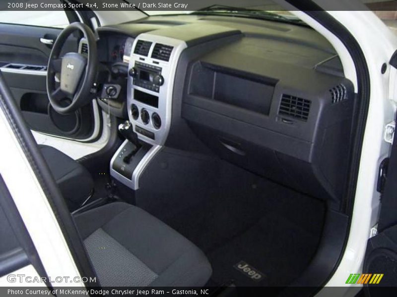 Stone White / Dark Slate Gray 2008 Jeep Compass Sport 4x4