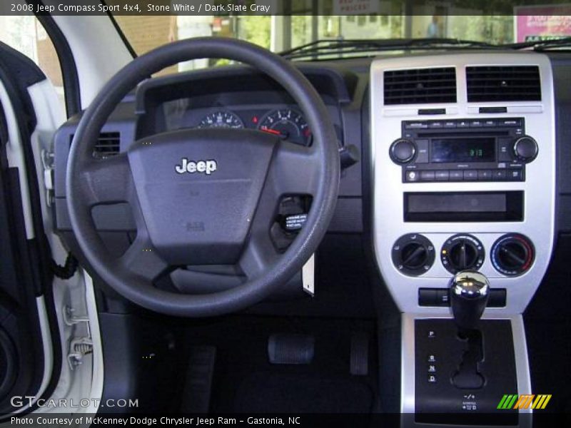 Stone White / Dark Slate Gray 2008 Jeep Compass Sport 4x4