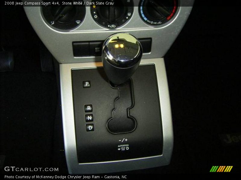 Stone White / Dark Slate Gray 2008 Jeep Compass Sport 4x4