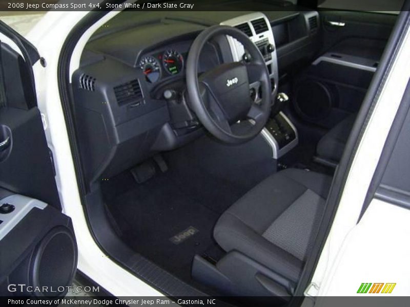 Stone White / Dark Slate Gray 2008 Jeep Compass Sport 4x4