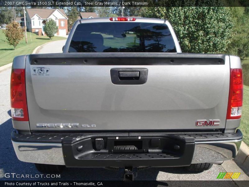 Steel Gray Metallic / Dark Titanium 2007 GMC Sierra 1500 SLT Extended Cab