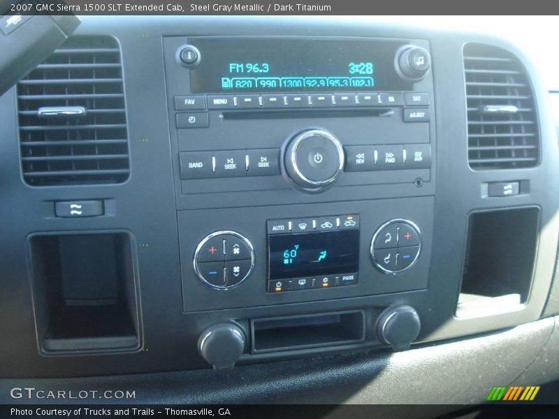 Steel Gray Metallic / Dark Titanium 2007 GMC Sierra 1500 SLT Extended Cab