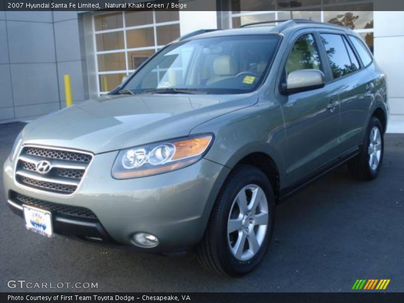 Natural Khaki Green / Beige 2007 Hyundai Santa Fe Limited