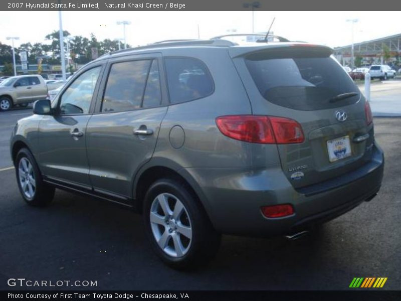 Natural Khaki Green / Beige 2007 Hyundai Santa Fe Limited