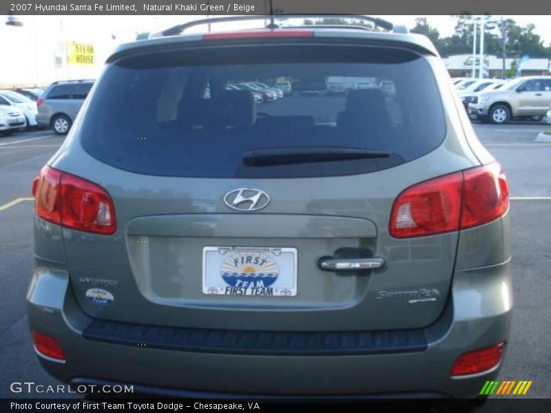 Natural Khaki Green / Beige 2007 Hyundai Santa Fe Limited