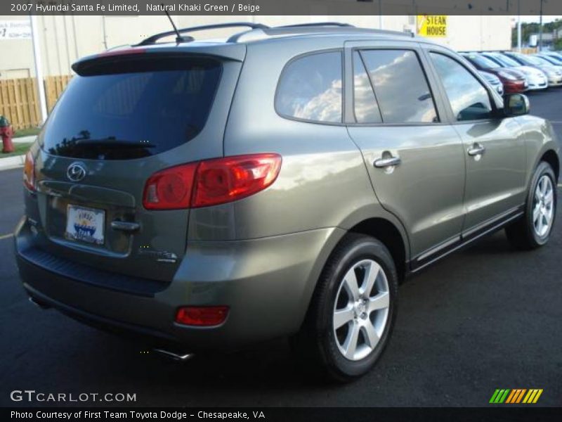 Natural Khaki Green / Beige 2007 Hyundai Santa Fe Limited