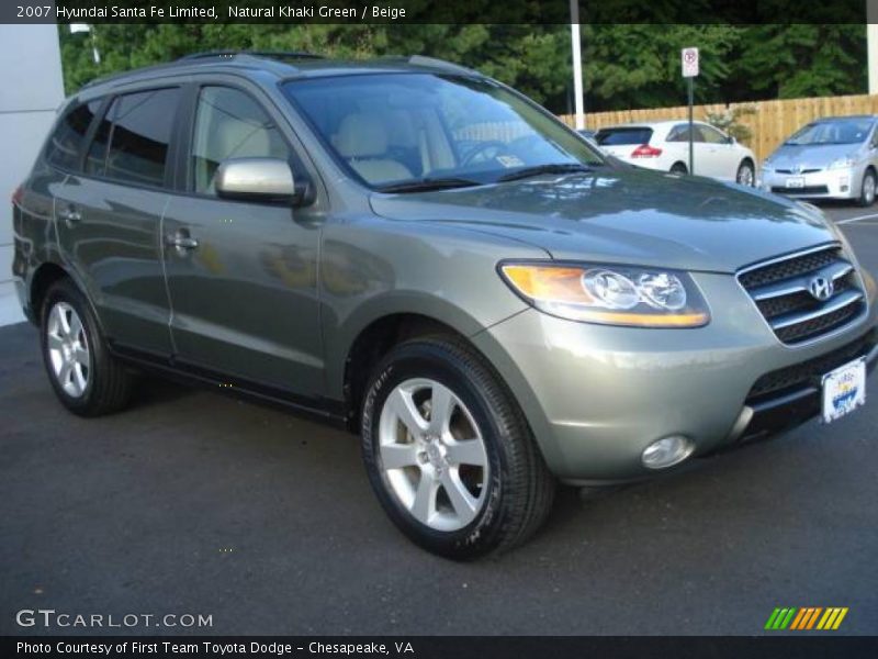 Natural Khaki Green / Beige 2007 Hyundai Santa Fe Limited