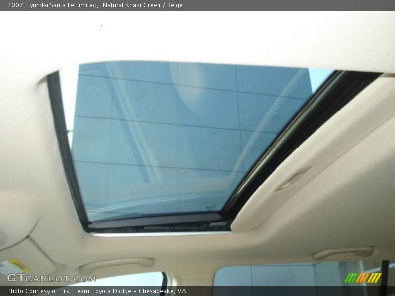 Natural Khaki Green / Beige 2007 Hyundai Santa Fe Limited