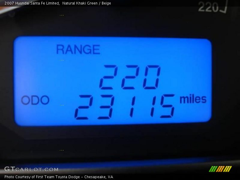 Natural Khaki Green / Beige 2007 Hyundai Santa Fe Limited